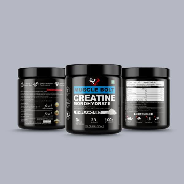 MuscleBolt Combo | 100% Pre-Workout Beginner’s, Creatine, Gym Bag, T-Shirt & Shaker - Image 2